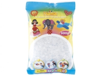 Hama Beads 201-19, Gjennomsiktig, Rund perle, 3000 stykker