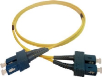Patchkabel SC-SC 9/125 OS2 singlemode, duplex, længde: 2,0 meter, farve: gul med LSZH kappe