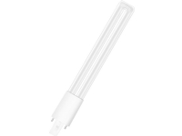 OSRAM DULUX S - LED-lyspære - form: biaks - mattslipt finish - G23 - 6 W (ekvivalent 11 W) - klasse F - varmt hvitt lys - 3000 K