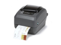 Zebra GX Series GX430t - Etikettskriver - direktetermisk / termisk overføring - Rull (10,8 cm) - 300 dpi - inntil 102 mm/sek - USB, LAN, seriell - skreller