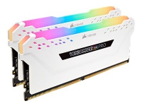 CORSAIR Vengeance RGB PRO - DDR4 - sett - 16 GB: 2 x 8 GB - DIMM 288-pin - 3600 MHz / PC4-28800 - CL18 - 1.35 V - ikke-bufret - ikke-ECC - hvit