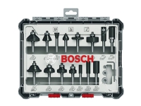 Bosch cutter set 15 pcs Mixed 1/4 shank - 2607017473