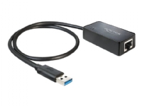 Delock Adapter USB 3.0 > Gigabit LAN 10/100/1000 Mb/s - Nettverksadapter - USB 3.0 - Gigabit Ethernet