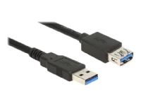 Delock Extension cable USB 3.0 - USB-forlengelseskabel - USB-type A (hann) til USB-type A (hunn) - USB 3.0 - 3 m - svart