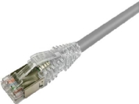 NETCONNECT Patchkabel kat 6A S/FTP PiMF, længde: 5,0 m farve: grå med LSZH kappe