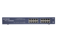 NETGEAR JGS516v2 - Switch - ikke-styrt - 16 x 10/100/1000 - stasjonær, rackmonterbar - AC 100/230 V