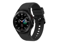 Samsung Galaxy Watch4 Classic - 42 mm - svart - smartklokke med åskamsportsbånd - fluorelastomer - svart - display 1.2 - 16 GB - NFC, Wi-Fi, Bluetooth - 46.5 g