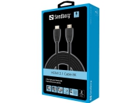 Sandberg - High Speed - HDMI-kabel med Ethernet - HDMI hann til HDMI hann - 2 m - 8K-støtte