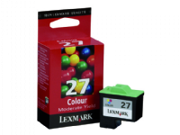 Lexmark Cartridge No. 27 - Farge (cyan, magenta, gul) - original - blekkpatron - for Lexmark i3, X1140, X1250, X1270, X1290, X2240, Z24, Z511, Z604, Z614, Z640, Z645, Z647