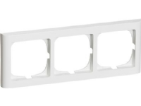 LAURITZ KNUDSEN FUGA® ramme Softline 63 3 modul vandret til 2 modul indsats, hvid.