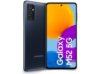 Samsung Galaxy M52 5G - 5G smarttelefon - dobbelt-SIM - RAM 6 GB / 128 GB - microSD slot - OLED-display - 6.7 - 2400 x 1080 piksler (120 Hz) - 3x bakkamera 64 MP, 12 MP, 5 MP - front camera 32 MP - svart