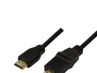 LogiLink High Speed with Ethernet - HDMI-kabel med Ethernet - HDMI hann til HDMI hann - 1.8 m - 180°-dreiekontakt