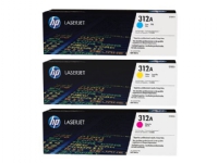 HP 312A - 3-pack - gul, cyan, magenta - original - LaserJet - tonerpatron (CF440AM) - for Color LaserJet Pro MFP M476dn, MFP M476dw, MFP M476nw