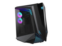 AORUS C700 GLASS - FT - ATX - sidepanel med vindu (herdet glass) - ingen strømforsyning (ATX) - svart - USB/Audio/HDMI