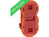 LAURITZ KNUDSEN FUGA Air Slim forfradåse 2,5 modul, orange.