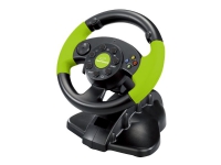 Esperanza - High Octane XBOX Edition - hjul- og pedalsett - kablet - for Sony PlayStation 2, Sony PlayStation, PC, Microsoft Xbox 360, Sony PSX, Sony PlayStation 3