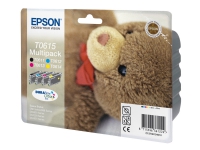 Epson Multipack T0615 - 4-pack - 32 ml - svart, gul, cyan, magenta - original - blære med RF/lyd-alarm - blekkpatron - for Stylus D68, D88, DX3800, DX3850, DX4200, DX4250, DX4800, DX4850