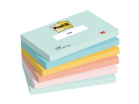 Sticky notes post-it® beachside, 76 x 127 mm, ass. farver, pakke a 6 stk.