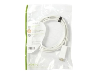 Nedis - Adapterkabel - Mini DisplayPort hann til HDMI hann - 2 m - hvit - rund