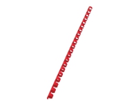 GBC CombBind - 10 mm - 21 ringer - A4 (210 x 297 mm) - 65 ark - rød - 100 stk plastbindekam - for P/N: 2101435, 4400399, IB271106, IB271717