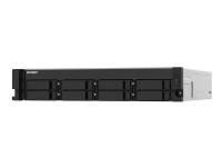 QNAP TS-832PXU - NAS-server - 8 brønner - kan monteres i rack - SATA 6Gb/s - RAID 0, 1, 5, 6, 10, 50, JBOD, 60 - RAM 4 GB - Gigabit Ethernet / 2.5 Gigabit Ethernet / 10 Gigabit Ethernet - iSCSI støtte - 2U