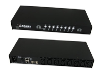 ALLNET ALLIOPOWER, Grunnleggende, Svart, 8 AC-utganger, C13 kopling, C13 kopling, ALLNET PRIMA-IP/KLE