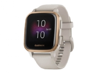 Garmin Venu Sq Music Edition - Lys sand - sportsur med bånd - silikon - lys sand - håndleddstørrelse: 125-190 mm - display 1.3 - Bluetooth, Wi-Fi, NFC, ANT+ - 37.6 g