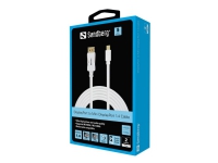 Sandberg - DisplayPort-kabel - DisplayPort (hann) til Mini DisplayPort (hann) - DisplayPort 1.4 - 2 m - 8K-støtte