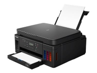 Canon PIXMA G6040 - Multifunksjonsskriver - farge - ink-jet - A4 (210 x 297 mm), Letter A (216 x 279 mm) (original) - A4/Legal (medie) - opp til 13 ipm (trykking) - 350 ark - USB 2.0, LAN, Wi-Fi(n)