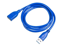 Akyga AK-USB-28 - USB-forlengelseskabel - USB-type A (hann) til USB-type A (hunn) - USB 3.2 Gen 1 - 30 V - 1 m - blå
