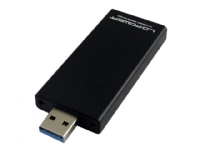 LC Power LC-USB-M2 - Drevkabinett - M.2 - M.2 Card - USB 3.0 - svart