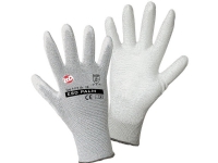 L+D worky ESD Nylon/Carbon-PU 1171-9 Nylon Arbejdshandske Størrelse (handsker): 9, L EN 388:2016 CAT II 1 stk