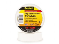 3M 35-WHITE-3/4, Hvit, Merking, PVC, UL, CSA, RoHS 2011/65/EU, 105 °C, 20,1 m