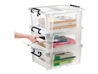 Opbevaringskasse Strata 20 ltr. plast, transparent, 1 Box.