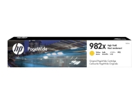 HP 982X - 114 ml - Høy ytelse - gul - original - PageWide - blekkpatron - for PageWide Enterprise Color 765, MFP 780 PageWide Enterprise Color Flow MFP 785