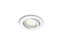 Philips myLiving Innfelt spot, Innsunket spotlight, Ikke-utskiftbare pærer, 1 ampuller, LED, 4,5 W, Hvit