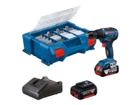 Bosch GSR 18V-55 Professional - Drill/driver - trådløs - 2 hastigheter 13 mm - 28 N·m - 2 batterier - 18 V