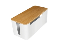 LogiLink - Kabelordner - with bamboo lid - hvit, bambus