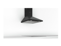 Bosch Serie 2 DWP64BC60 - Panser - røykkanal - bredde: 60 cm - dybde: 50 cm - ekstraksjon og resirkulasjon (med ekstra resirkulasjonssett) - svart