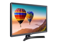 LG 28TN515V-PZ - LED-skjerm med TV-kanalvelger - 28 (27.5 synlig) - 1366 x 768 HD - 250 cd/m² - 5 ms - HDMI - høyttalere - svart