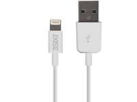 Red Lightning sync and charging cable (white), 3 m - Suitable for iPhone/iPad