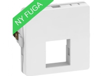 LAURITZ KNUDSEN Dataudtag FUGA T1 - 1 modul indsats, for 1 stk. Systimax konnektor, leveres uden konnektor, farve: hvid