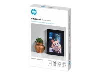 HP Advanced Glossy Photo Paper - Blank - 100 x 150 mm - 250 g/m² - 100 ark fotopapir - for ENVY 50XX, 76XX ENVY Inspire 7920 Officejet 52XX, 80XX Photosmart B110, Wireless B110