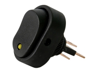 HP Autozubehör Bil-vippekontakt 12 V 16 A 1 x Off/On Klikkende 1 stk