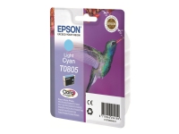 Epson T0805 - 7.4 ml - lys cyan - original - blister - blekkpatron - for Stylus Photo P50, PX650, PX660, PX700, PX710, PX720, PX730, PX800, PX810, PX820, PX830