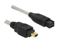 Delock - IEEE 1394-kabel - FireWire 800 (hann) til 4 pin FireWire (hann) - 1 m