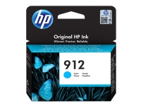 HP 912 - 2.93 ml - cyan - original - blekkpatron - for Officejet 80XX Officejet Pro 80XX