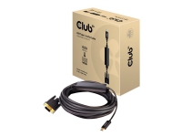 Club 3D - Adapterkabel - USB-C hann til HD-15 (VGA) hann - 5 m - aktiv