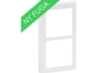 LAURITZ KNUDSEN Antibakteriel FUGA SOFT designramme 2 modul lodret, hvid.