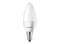 Philips CorePro LEDcandle - LED-lyspære - form: B35 - mattslipt finish - E14 - 4 W (ekvivalent 25 W) - klasse A+ - varmt hvitt lys - 2700 K